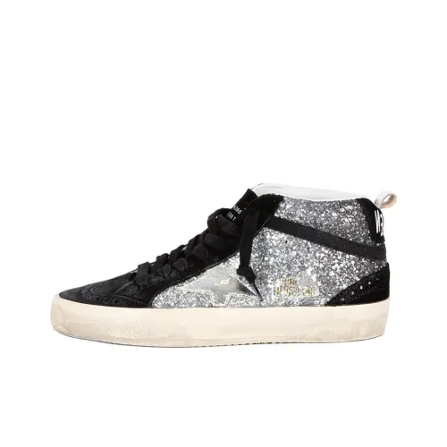 Golden Goose Mid Star MID Топ Скейтборд Кроссовки Женские Черные