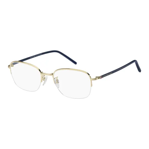 Tommy Hilfiger Квадратные Оправы для Очков Унисекс Золото Синий