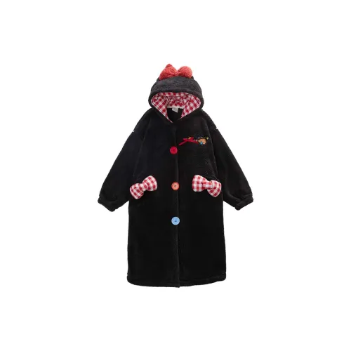 GUKOO Черный Женские Банные халаты