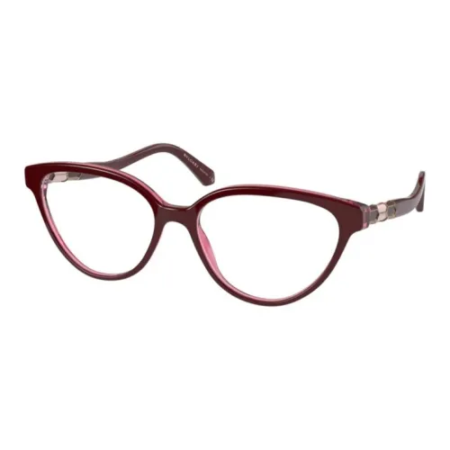 BVLGARI Ацетат Кошачий глаз Оправы для очков Женские Красный