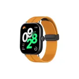 Жёлтый - Складная застёжка, силиконовый ремешок