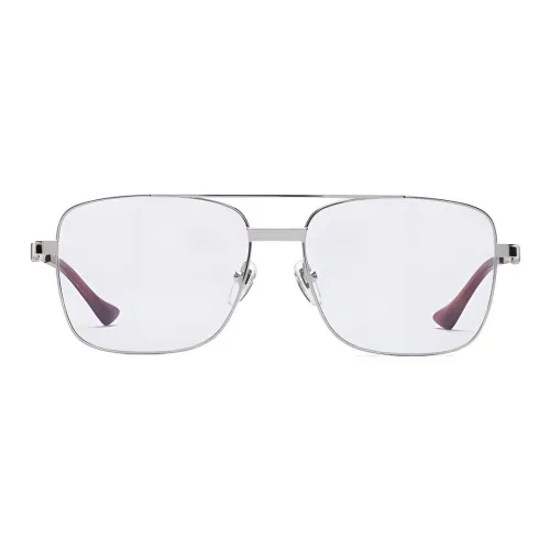 GUCCI Металл Aviator Оправы для очков Женские Серебристые