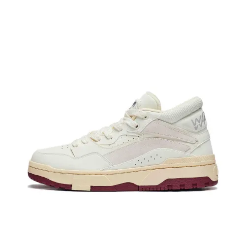 LINING Wave MID Амортизация Износостойкие Низкие Кроссовки для Скейтбординга Мужские Экрю