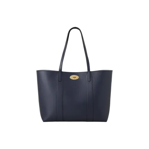 Mulberry Bayswater GRAIN LEATHER Тот Сумка Сумка для покупок Сумка через плечо Сумка Женская Полуночь Синий и Сатин Синий