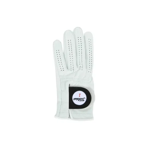 TITLEIST Sheepskin Nylon Polyester Polyurethane Gloves Men's White TITLEIST Овчина Нейлон Полиэстер Полиуретан Перчатки Мужские Белые