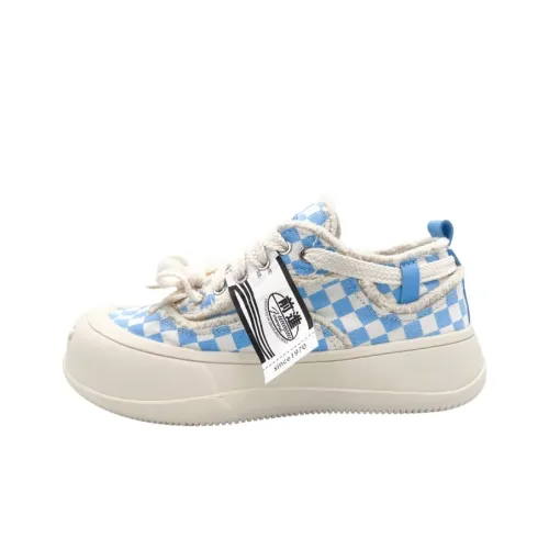 QIANJIN Низкий топ повседневный женский светло-синий