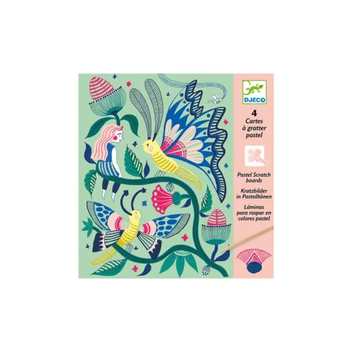 DJECO Скрапинг Magic Garden Круглые Игрушки