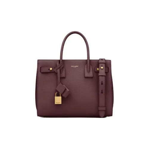 SAINT LAURENT Телячья кожа Сумка на одно плечо Женская Каберне Совиньон Красный