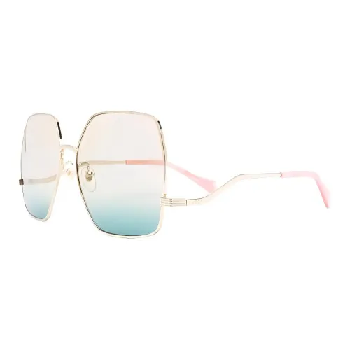 GUCCI Металл Нерегулярная форма Солнцезащитные очки Женские Золото