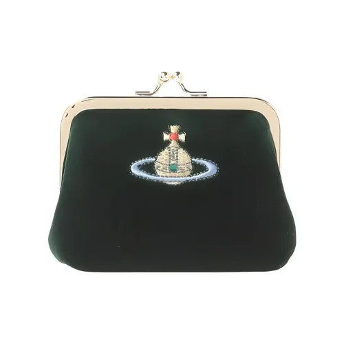 Vivienne Westwood Хлопок с Район Кошелек для монет Женские Зеленый