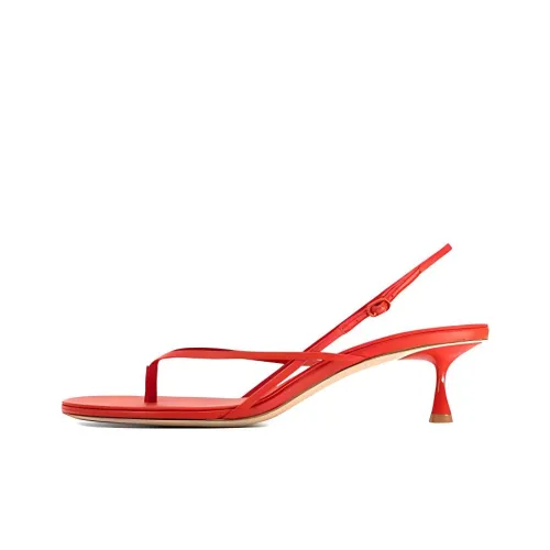 STUDIO AMELIA WISHBONE One Ремешок Сандалии 5 см Женские Красные
