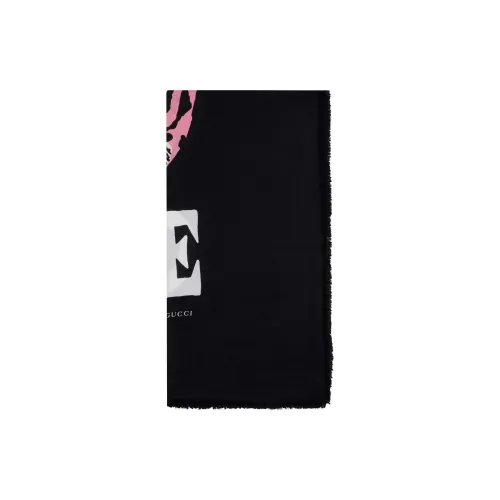 GUCCI Вязаные шарфы Черный Женские