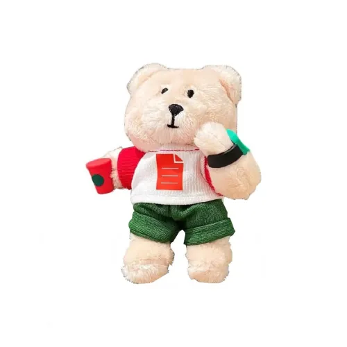 Starbucks x MEITUAN Report Медвежонок Кукла Плюшевая Подвеска 13 см Рекомендуемая Высота