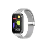 Светло-серый, регулируемый силиконовый ремешок