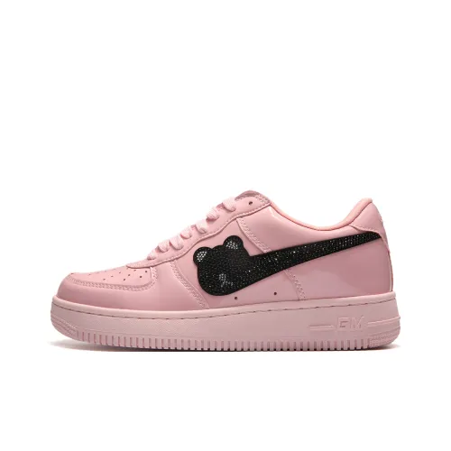 GOLD MEMBER BEAR Slip-resistant Abrasion-resistant Low Top Скейтборд Кроссовки Женские Pink