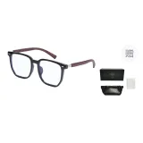 Черная рамка с текстурой древесного зерна, защита от синего света, [в комплекте коробка]