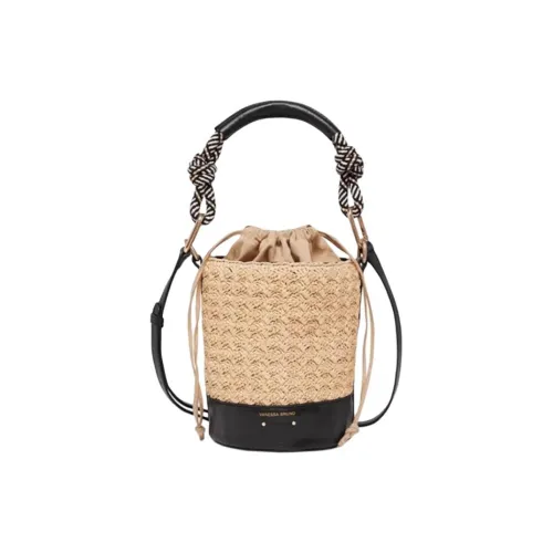 Vanessa Bruno Рафия Ведрообразная Сумка Мини Женская Черная