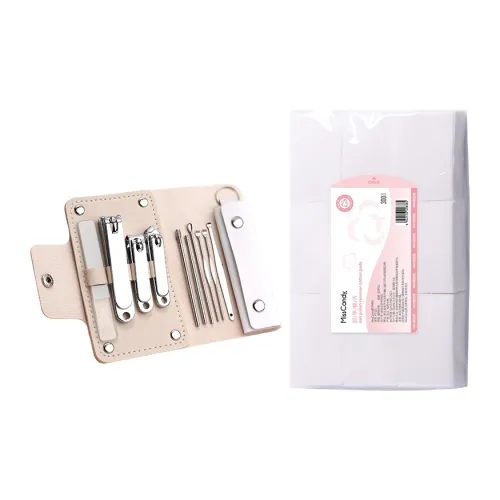 Набор ухода за ногтями Miss Candy 10 предметов набор + удалитель лака хлопковые салфетки