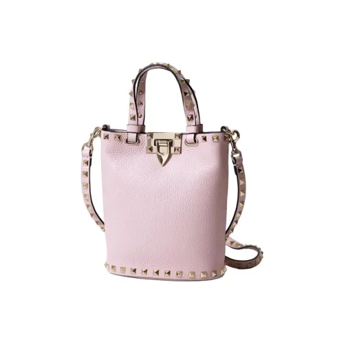 Valentino Рельефная Телячья Кожа Сумка через плечо Сумка Женская Светло-Розовая