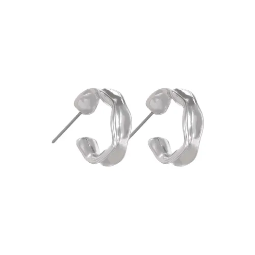 GITHA Серьги-гвоздики из серебра 925 пробы унисекс