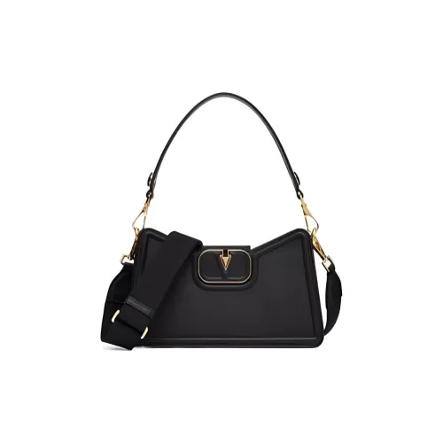 Valentino Vlogo Телячья кожа Сумка через плечо Сумка на плечо Женская Черная