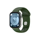 Силиконовый ремешок, армейский зеленый.