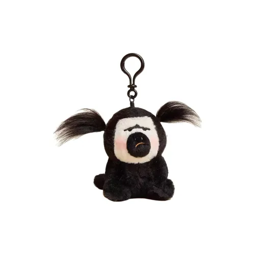 LEVENKENESS Monk Face Monkey Grass DU Charm Backpack Keychain Dolls Plush Pendant 13cm Height
