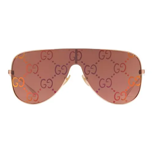 GUCCI Металл Нерегулярная форма Солнцезащитные очки Женские Красный