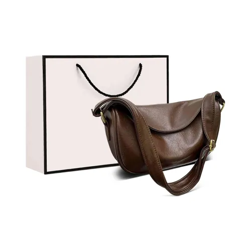 VINEY Сумка через плечо из синтетической кожи сумка-пельмени обычная женская кофейного цвета