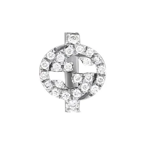 GUCCI Серьги Серебристые Белые Женские