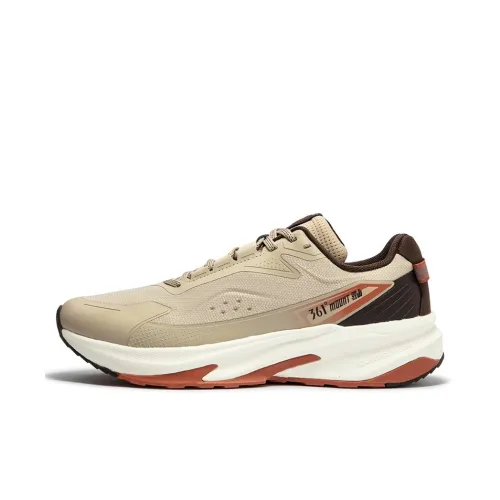 361° Износостойкие Дышащие Противоскользящие Низкие Беговые кроссовки Мужские Коричневые