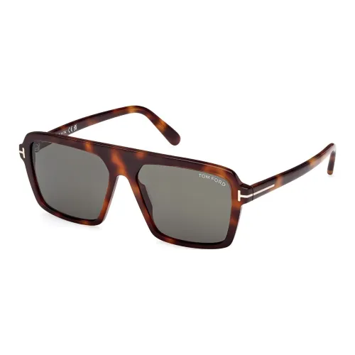 TOM FORD Пластик Ацетат Aviator Солнцезащитные очки Мужские Черепаховый