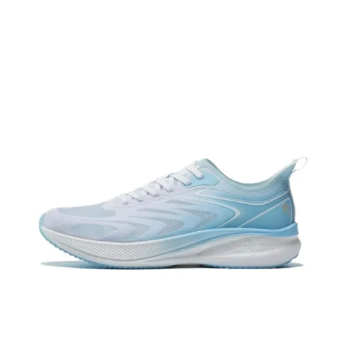 QIAODAN Light Speed 4,0PLUS Амортизаторы Rebound Low Top Casual Беговые кроссовки Мужские Белый Синий