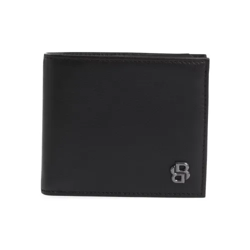 Hugo Boss Матовая кожа Кошелек Мужской Черный