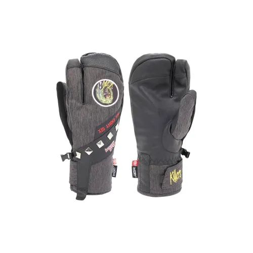 686 Синтетическая кожа Спортивные перчатки Мужские Черные