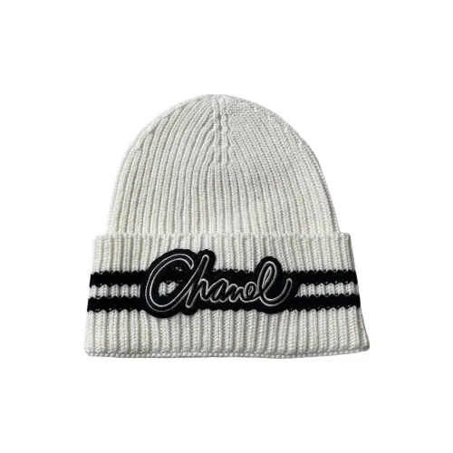 CHANEL Кашемир Шапки-бини Унисекс Белый