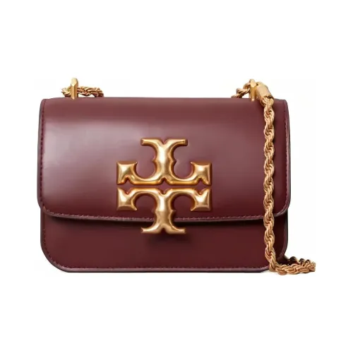 TORY BURCH ELEANOR Сумка через плечо из коровьей кожи маленькая женская сумка бордовый