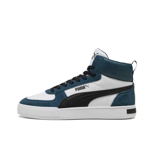 PUMA Caven MID SD MID Топ Скейтборд Кроссовки Унисекс Белый Синий