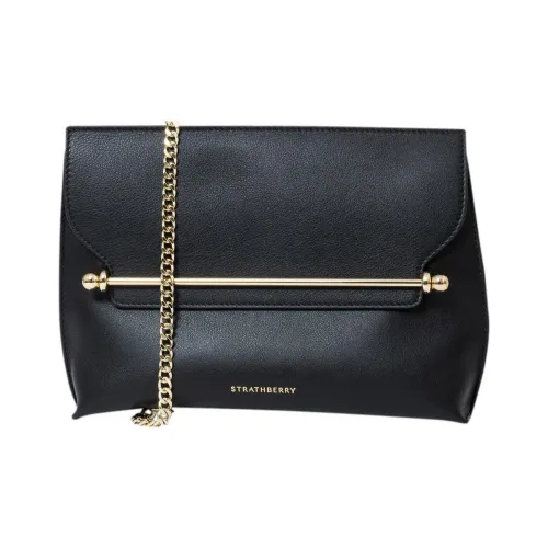 Strathberry Телячья кожа Через плечо Клатч Женский Черный