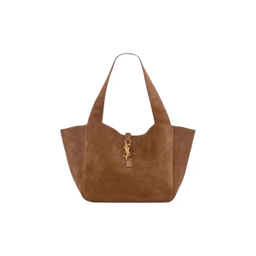 SAINT LAURENT LE5A7 Замша Одно плечо Сумка Женская Карамель