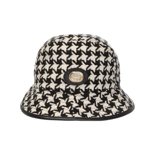 GUCCI Шляпы ведра Черный/Белый Мужской
