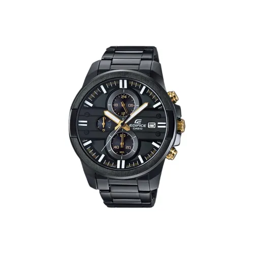 CASIO EDIFICE Collection Кварцевый механизм нержавеющая сталь ремешок часы для мужчин черный циферблат