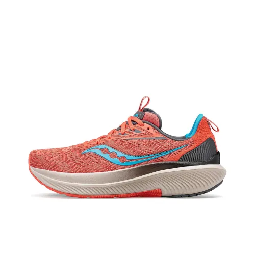 Saucony Slip-resistant Abrasion-resistant Low Top Casual Running Shoes Women's Orange Сaucony Противоскользящие Устойчивые к истиранию Низкий Топ Повседневные Беговые Кроссовки Женские Оранжевые