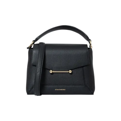 Strathberry Телячья кожа Сумка на одно плечо Женская Черная