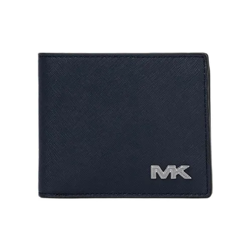 MICHAEL KORS Переработанная коровья кожа кошелек для монет мужской морской синий