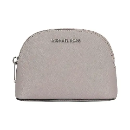 MICHAEL KORS Jet Set Travel Коровья кожа Клатч Средний Женский Жемчужно-серый