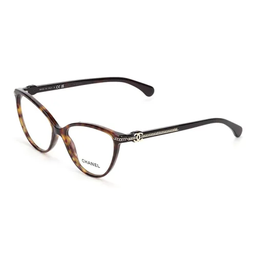 CHANEL Ацетат Бабочка Оправы для очков Женские Черепаховый