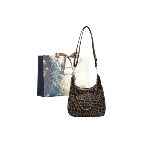 Iman's House Холст Сумка через плечо Большая Женская Кофейная Черная