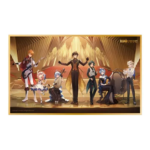 Оригинальный Бог Сяо Чжун Ли Тарталья Абул Эола Гань Юй Диона Пыль World Elegant Collection Арт-принты аниме