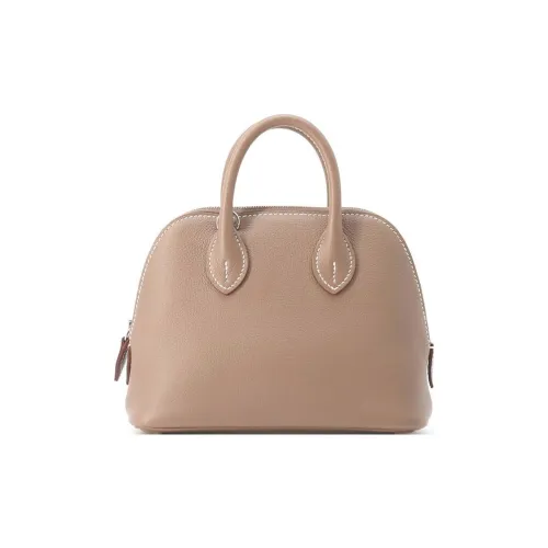 HERMES Bolide Evercolor Телячья кожа Сумка для боулинга Сумка через плечо Сумка мини Женская